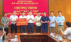 Lâm Hà chung sức xoá nhà tạm, nhà dột nát