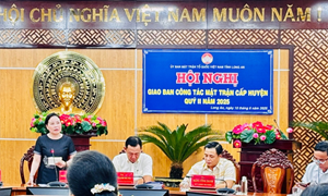 Ủy ban MTTQ Việt Nam tỉnh Long An giao ban công tác Mặt trận quí II/2025