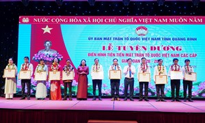 Quảng Bình: Vinh danh 51 tập thể và cá nhân Mặt trận tiêu biểu