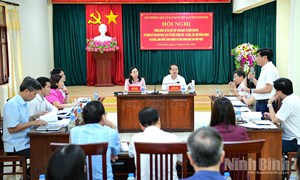 Hội nghị thống nhất Đề án sắp xếp tinh gọn tổ chức, bộ máy cơ quan Ủy ban MTTQ Việt Nam, các tổ chức chính trị-xã hội, các Hội quần chúng tỉnh Ninh Bình sau hợp nhất