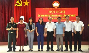 Hội nghị Ủy ban Mặt trận Tổ quốc tỉnh Lào Cai lần thứ nhất, nhiệm kỳ 2024 -2029