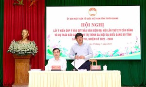 Ủy ban MTTQ Việt Nam tỉnh Tuyên Quang tổ chức lấy ý kiến góp ý vào Dự thảo các văn kiện, báo cáo chính trị Đại hội Đảng