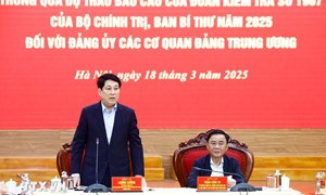 Chủ tịch nước chủ trì hội nghị thông qua dự thảo kết quả kiểm tra Đảng ủy các cơ quan Đảng Trung ương