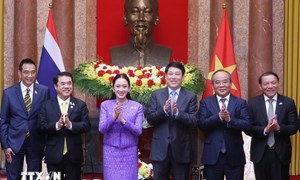 Chủ tịch nước Lương Cường tiếp Thủ tướng Thái Lan