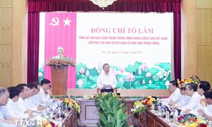 Tổng Bí thư Tô Lâm: Kết hợp hài hòa, biện chứng công tác tuyên giáo và dân vận