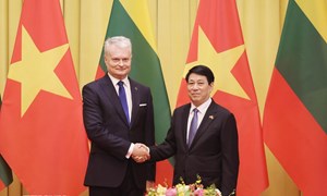 Chủ tịch nước Lương Cường hội đàm với Tổng thống Lithuania Gitanas Nauseda