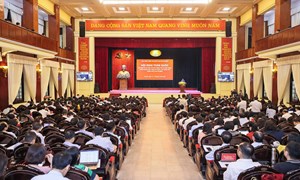 Hội nghị tập huấn công tác tổ chức xây dựng Đảng, quản lý nhà nước, tổ chức và hoạt động của Mặt trận Tổ quốc, các đoàn thể chính trị ở cấp xã (mới)