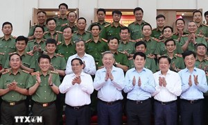 Tổng Bí thư Tô Lâm dự Hội nghị Đảng ủy Công an Trung ương 6 tháng đầu năm 2025
