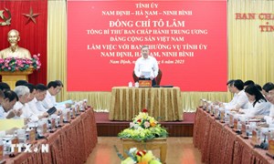 Tổng Bí thư: Hợp nhất 3 tỉnh Nam Định, Hà Nam và Ninh Bình là bước đi tất yếu