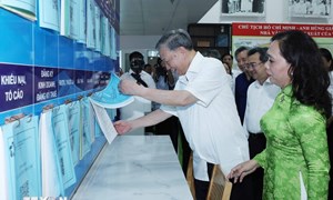 Tổng Bí thư Tô Lâm khảo sát thực tế mô hình tổ chức chính quyền địa phương 2 cấp tại TP Hồ Chí Minh