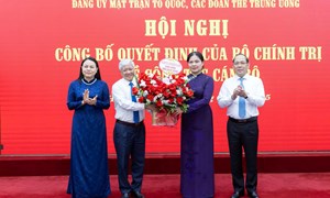 Đồng chí Hà Thị Nga được chỉ định tham gia Ban Chấp hành, Ban Thường vụ Đảng ủy MTTQ, các đoàn thể Trung ương nhiệm kỳ 2020-2025