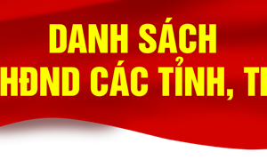 Danh sách Chủ tịch HĐND các tỉnh, thành phố trực thuộc Trung ương