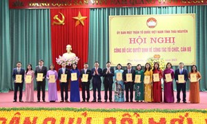Ủy ban Mặt trận Tổ quốc Việt Nam tỉnh Thái Nguyên có 11 ban, đơn vị