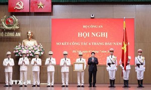 Chủ tịch nước Lương Cường dự Hội nghị sơ kết công tác 6 tháng của Bộ Công an