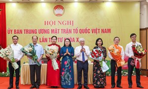 Hiệp thương cử 6 vị Ủy viên Đoàn Chủ tịch giữ chức Phó Chủ tịch Ủy ban Trung ương MTTQ Việt Nam khóa X