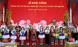 Tổng Bí Thư Tô Lâm dự Lễ khởi công Trường liên cấp Tiểu học, THCS xã Si Pa Phìn, tỉnh Điện Biên