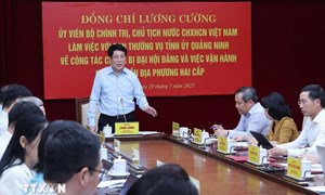 Chủ tịch nước: Quảng Ninh cần kịp thời tháo gỡ vướng mắc khi vận hành bộ máy mới