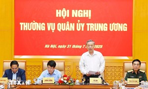 Tổng Bí thư Tô Lâm chủ trì Hội nghị Thường vụ Quân ủy Trung ương