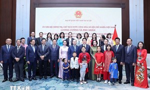 Chủ tịch nước Lương Cường gặp mặt cán bộ Đại sứ quán và cộng đồng người Việt Nam tại Ai Cập
