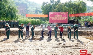 Khởi công xây dựng, sửa chữa nhà ở cho nhân dân tỉnh Sơn La bị thiệt hại do thiên tai
