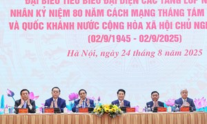 Hội nghị gặp mặt đại biểu tiêu biểu đại diện các tầng lớp Nhân dân nhân kỷ niệm 80 năm Cách mạng Tháng tám thành công và Quốc khánh 2/9