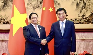 Thủ tướng Phạm Minh Chính hội kiến Chủ tịch Chính hiệp toàn quốc Trung Quốc Vương Hộ Ninh