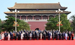 Chủ tịch nước Lương Cường dự Lễ duyệt binh kỷ niệm 80 năm chiến thắng phátxít 