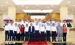 Tổng Bí thư chủ trì cuộc làm việc với Ban Thường vụ Đảng ủy Mặt trận Tổ quốc, các đoàn thể Trung ương
