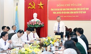 Tổng Bí thư Tô Lâm làm việc với Viện Năng lượng Nguyên tử Việt Nam
