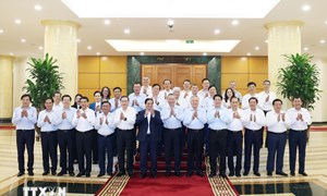 Bộ Chính trị làm việc với Ban Thường vụ Đảng ủy Chính phủ