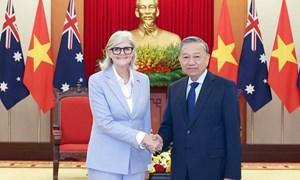 Tổng Bí thư Tô Lâm tiếp Toàn quyền Australia Sam Mostyn