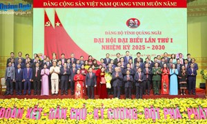 Đại hội đại biểu Đảng bộ tỉnh Quảng Ngãi lần thứ I: Bà Bùi Thị Quỳnh Vân được chỉ định làm Bí thư Tỉnh ủy Quảng Ngãi nhiệm kỳ 2025 – 2030