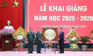 Chủ tịch nước Lương Cường dự Lễ khai giảng năm học 2025-2026 của Học viện Quốc phòng 