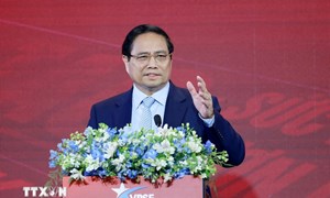 Thủ tướng Phạm Minh Chính dự Phiên đối thoại cấp cao Diễn đàn Kinh tế tư nhân Việt Nam 2025