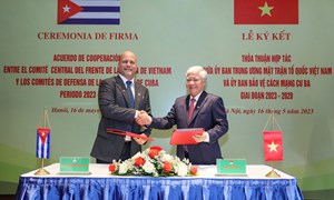 Chủ tịch Đỗ Văn Chiến gửi Điện mừng nhân kỷ niệm 65 năm thành lập Ủy ban Bảo vệ Cách mạng Cuba