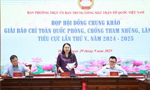 Lựa chọn những tác phẩm tiêu biểu vinh danh tại Lễ trao giải Báo chí toàn quốc phòng, chống tham nhũng, lãng phí, tiêu cực lần thứ V, năm 2024-2025