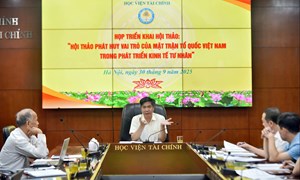 Sắp diễn ra Hội thảo quốc gia “Phát huy vai trò của Mặt trận Tổ quốc Việt Nam trong phát triển kinh tế tư nhân”