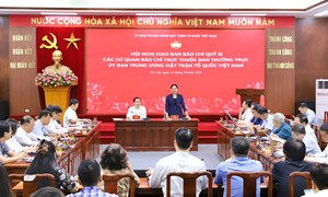  Hội nghị giao ban với các cơ quan báo chí trực thuộc Ban Thường trực Ủy ban Trung ương MTTQ Việt Nam