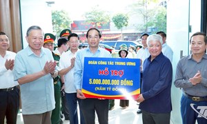 Tổng Bí thư Tô Lâm kiểm tra công tác khắc phục hậu quả bão, lụt tại Thái Nguyên 