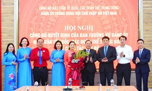 Hội nghị công bố quyết định về công tác cán bộ của Đảng ủy Trung ương Hội Chữ thập đỏ Việt Nam
