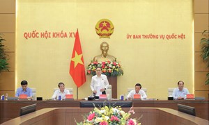 Bí thư Đảng ủy Quốc hội, Chủ tịch Quốc hội Trần Thanh Mẫn chủ trì hội nghị với các Tổ trưởng Tổ Đảng, Trưởng đoàn đại biểu Quốc hội