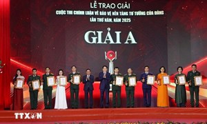 Lễ trao giải Cuộc thi chính luận về bảo vệ nền tảng tư tưởng của Đảng