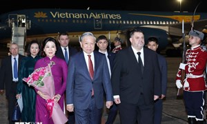 Tổng Bí thư Tô Lâm và Phu nhân bắt đầu thăm chính thức Cộng hòa Bulgaria 