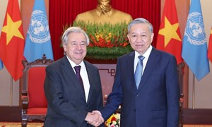 Tổng Bí thư Tô Lâm tiếp Tổng Thư ký Liên hợp quốc Antonio Guterres