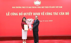 Ban Thường trực Ủy ban Trung ương MTTQ Việt Nam công bố Quyết định về công tác cán bộ