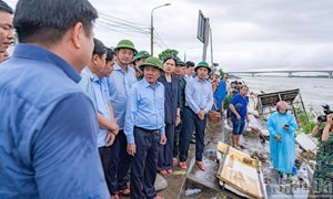 Thường trực Ban Bí thư Trần Cẩm Tú kiểm tra công tác phòng, chống, khắc phục hậu quả mưa, lũ tại Đà Nẵng