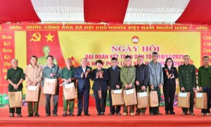 Ngày hội Đại đoàn kết toàn dân tộc trên địa bàn khu dân cư xóm Ào U, xã Toàn Thắng, Phú Thọ