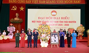 Phó Chủ tịch Hà Thị Nga dự Đại hội đại biểu MTTQ Việt Nam tỉnh Thái Nguyên lần thứ I, nhiệm kỳ 2025 - 2030
