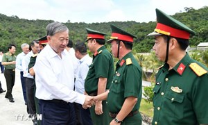 Tổng Bí thư Tô Lâm thăm, làm việc tại đặc khu Thổ Châu, tỉnh An Giang