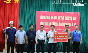 Khánh Hòa: Triển khai công tác tiếp nhận, điều phối các nguồn hỗ trợ khắc phục thiệt hại do mưa lũ từ TP. Hồ Chí Minh 